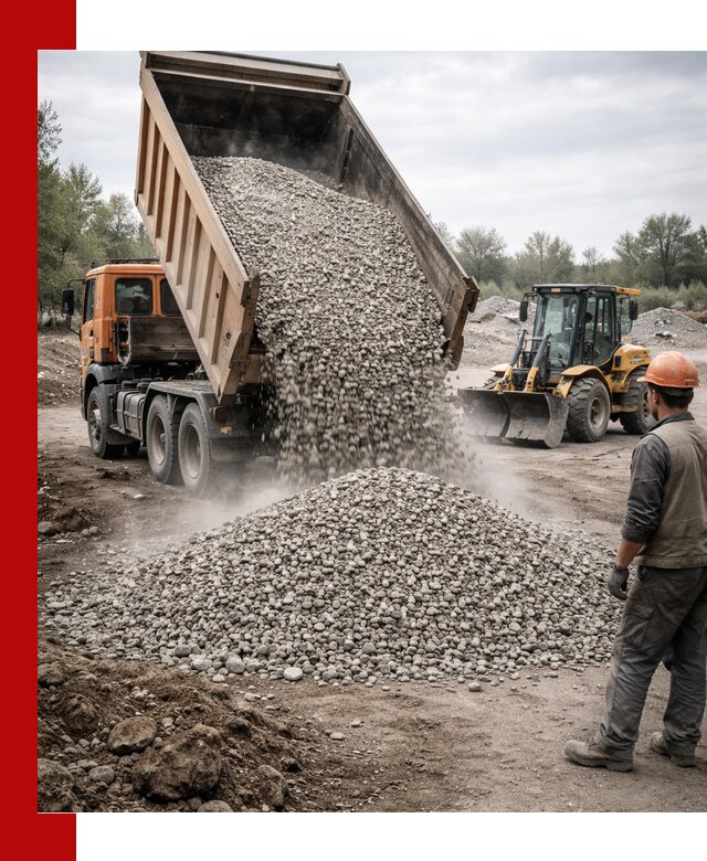 Доставка щебня в Можге крупными и мелкими фракциями