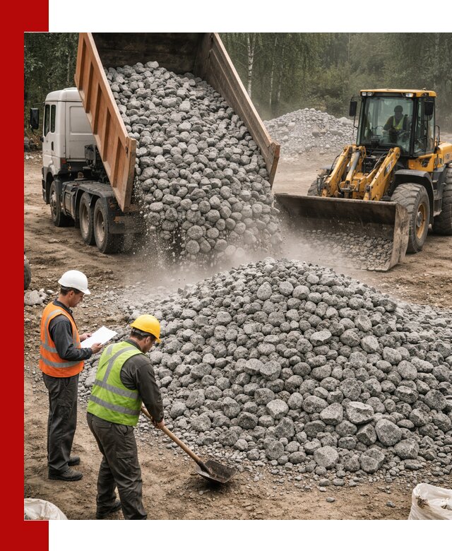 Гранитный щебень фракция 70-150 доставка в Можге