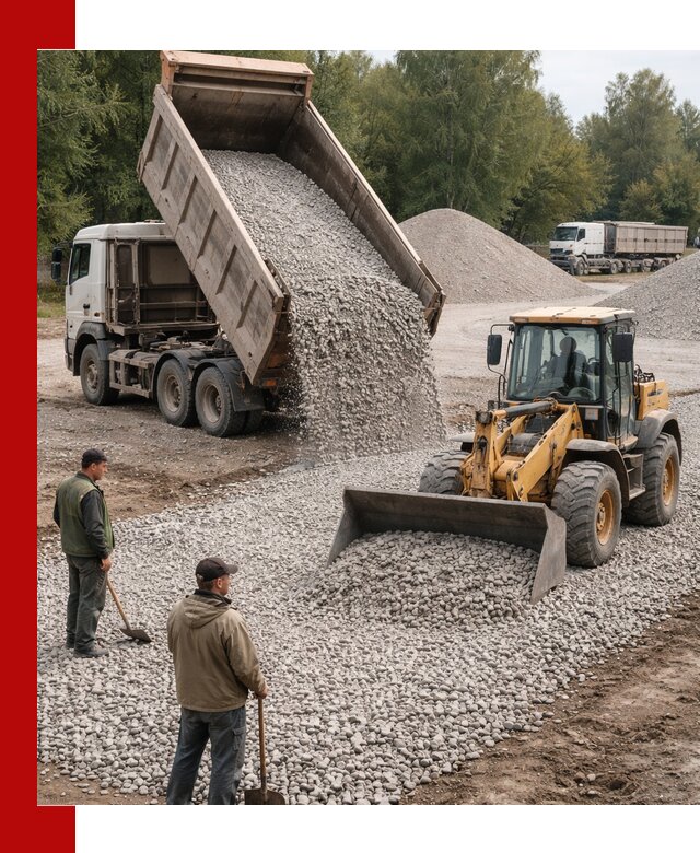 Купить гравийный щебень фракция 20-40 в Можге с доставкой