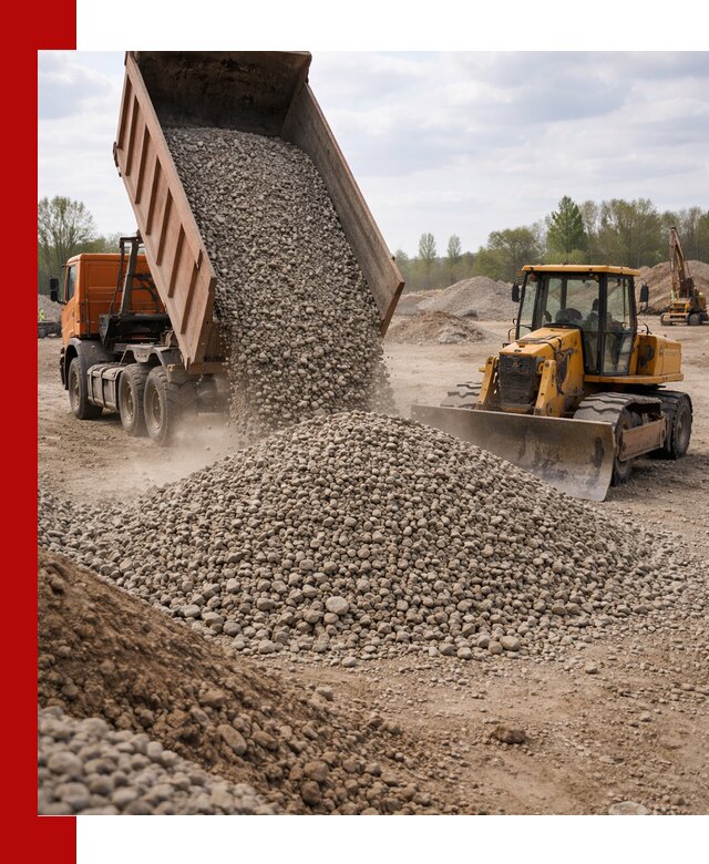 Доставка гравийного щебня фракции 40-70 в Можге
