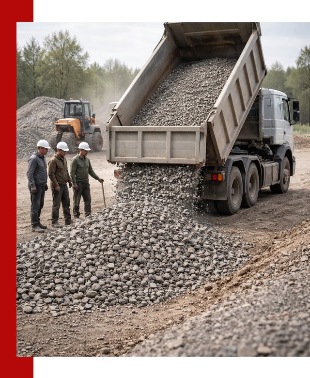 Доставка гравийного щебня фракции 70-120 в Можге