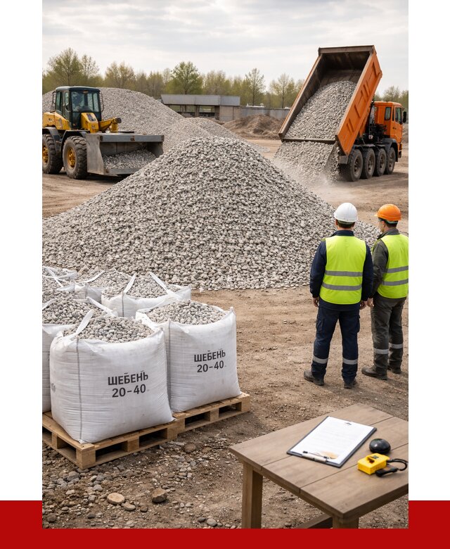 Известняковый щебень 20-40 в Можге от 2127 р. ПРОНЕРУДМжг