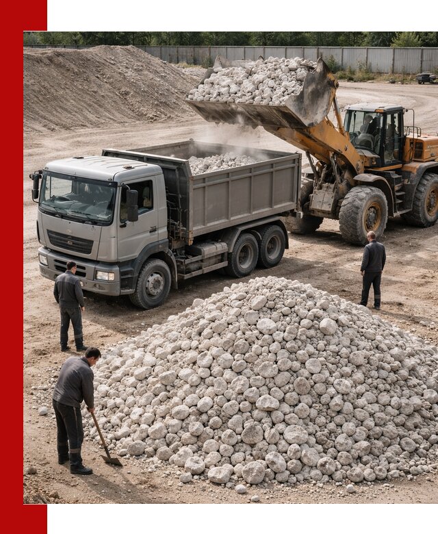 Известняковый щебень фракция 70–150 с доставкой в Можге