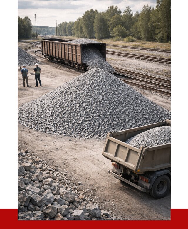 Железнодорожный щебень 20-60 в Можге от 1722 р. | ПРОНЕРУДМжг