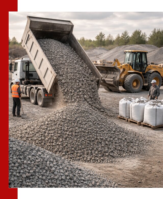 Бетонный щебень фракция 5–20 с доставкой в Можге
