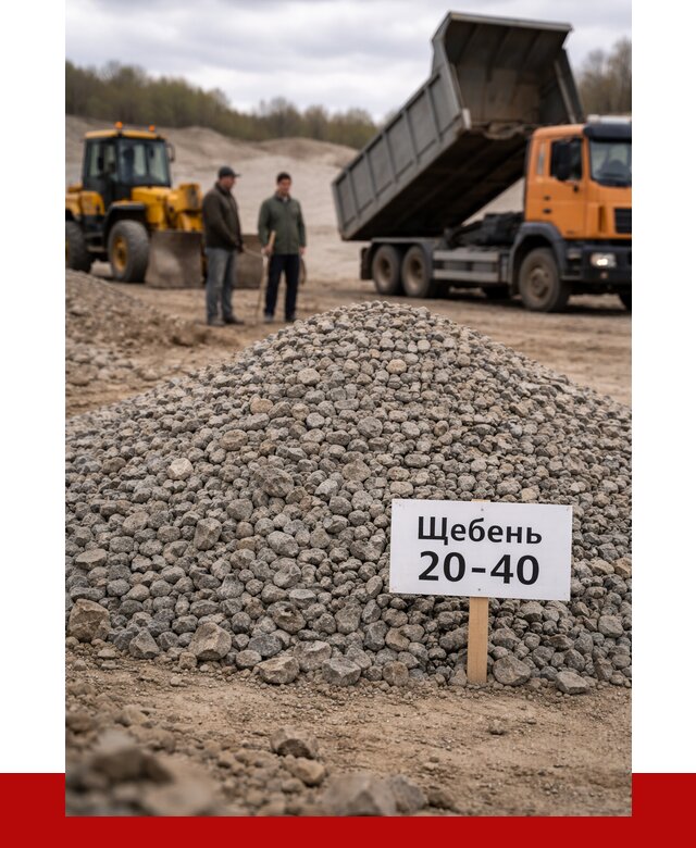 Бетонный щебень фракция 20-40 в Можге от 2481 р. | ПРОНЕРУДМжг