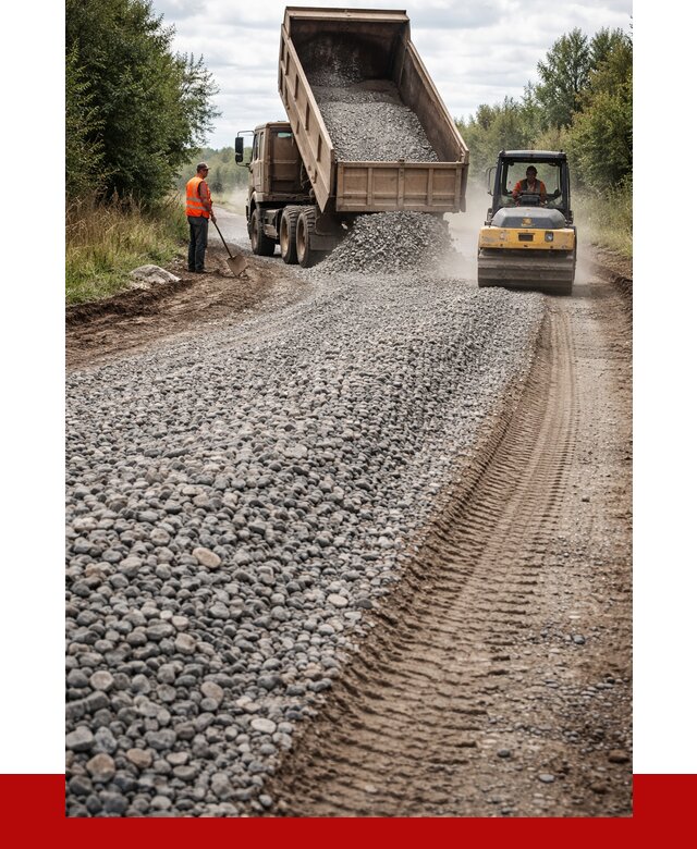 Щебень для отсыпки дороги в Можге от 2735 р. ПРОНЕРУДМжг