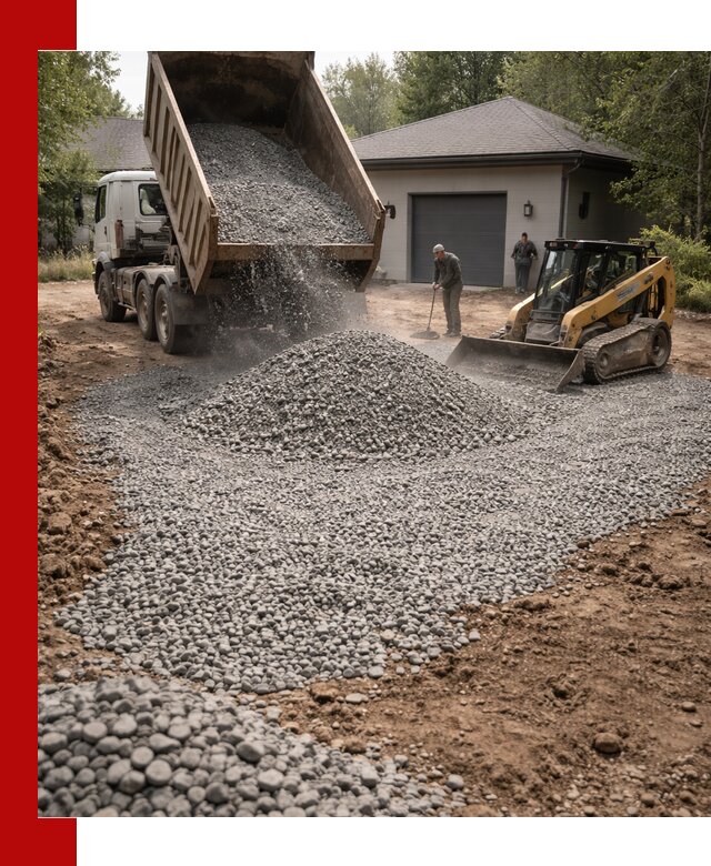 Щебень для парковки в Можге: доставка и укладка качественного материала