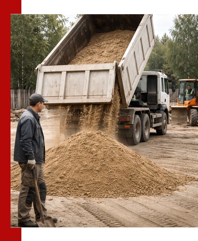 Доставка и продажа песка с разгрузкой в Можге