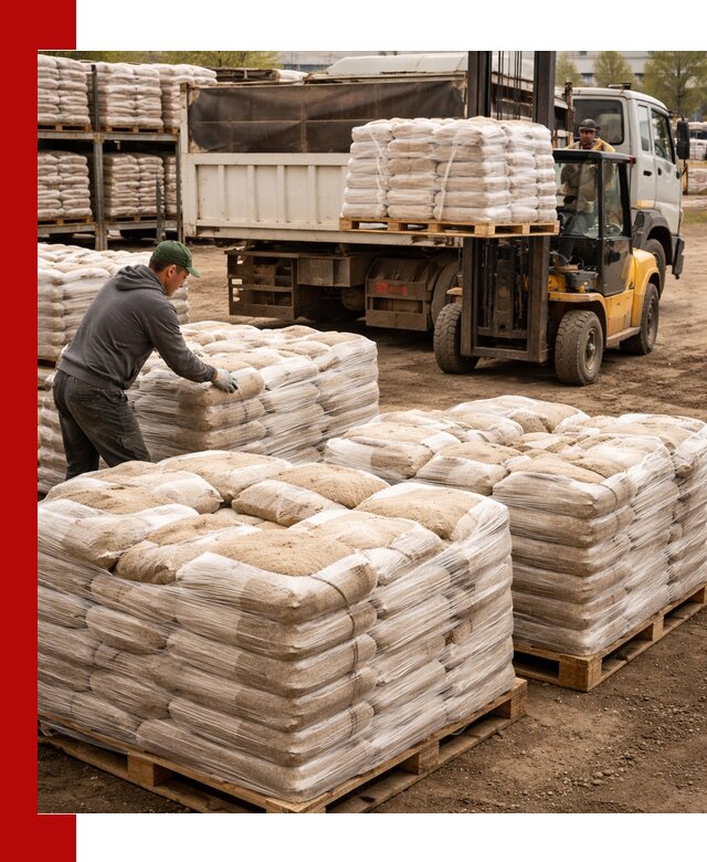 Карьерный песок в мешках с доставкой в Можге