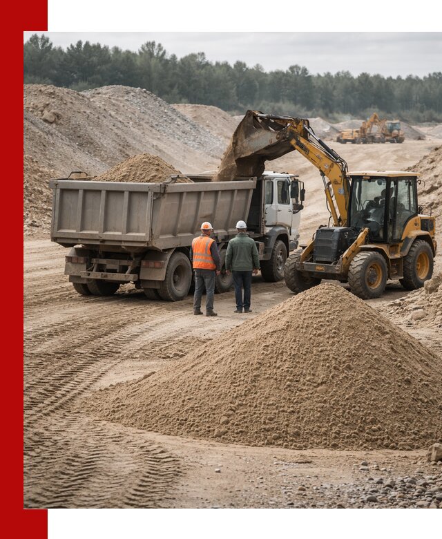 Карьерный среднезернистый песок с доставкой в Можге