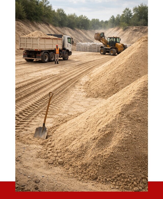 Карьерный песок мелкозернистый в Можге от 9115 р. | ПРОНЕРУДМжг