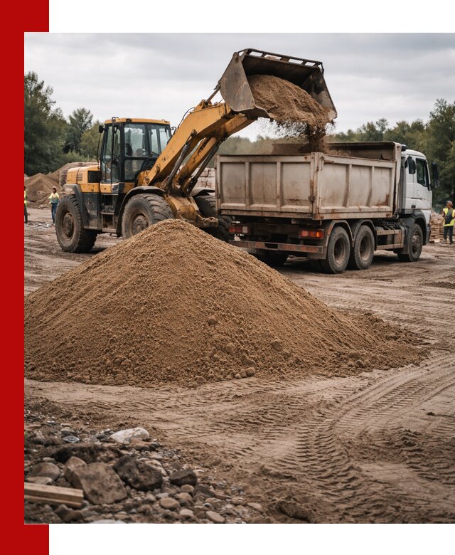 Доставка речного песка навалом в Можге быстро и выгодно