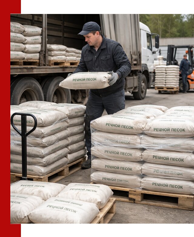 Речной песок в мешках с доставкой в Можге