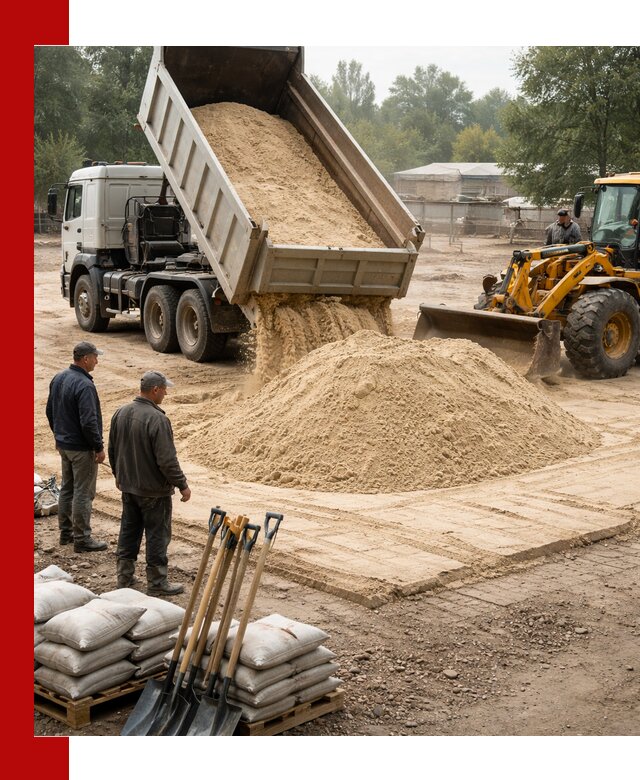 Доставка мытого песка в Можге с самосвалами по выгодной цене