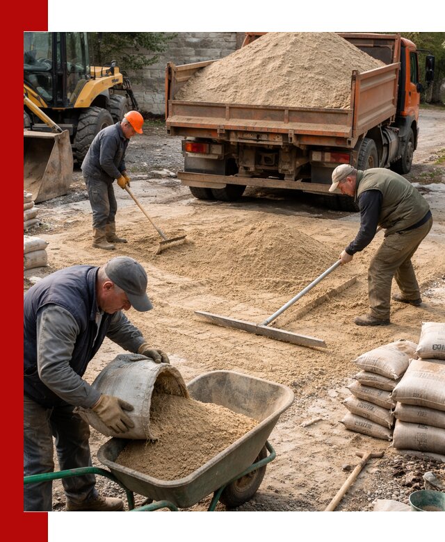 Поставка песка для стяжки в Можге с быстрой доставкой