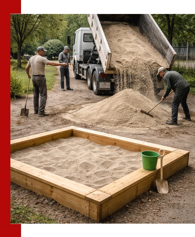 Песок для песочницы с доставкой в Можге недорого и чистый