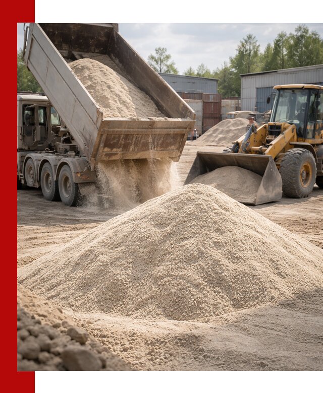 Кварцевый песок с доставкой в Можге для строительных работ