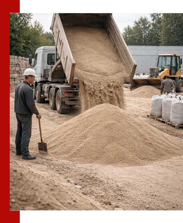 Кварцевый песок фракция 0–3 мм с доставкой в Можге