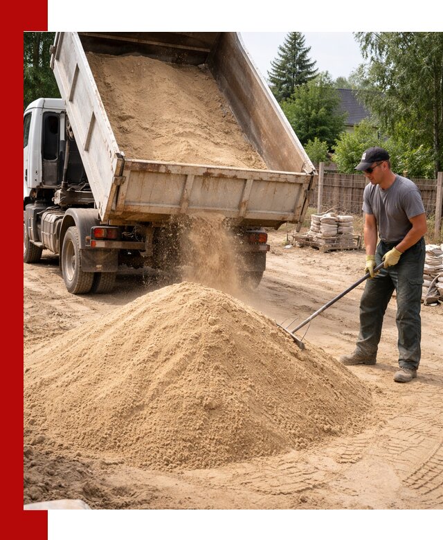 Доставка сухого песка самосвалами в Можге