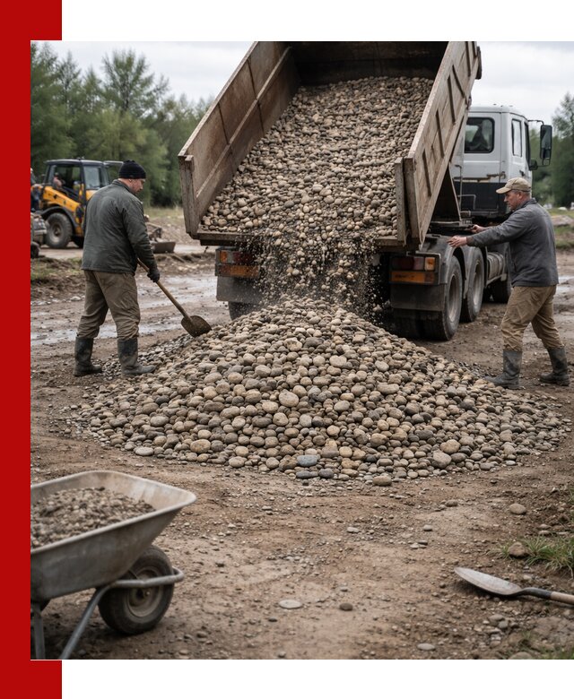 Доставка гальки речной оптом и в розницу в Можге