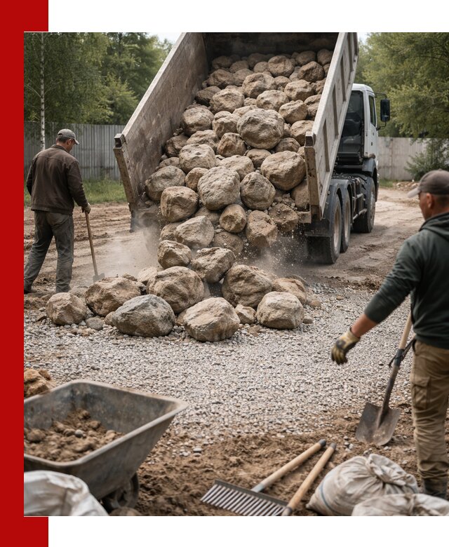 Доставка и укладка булыжника в Можге
