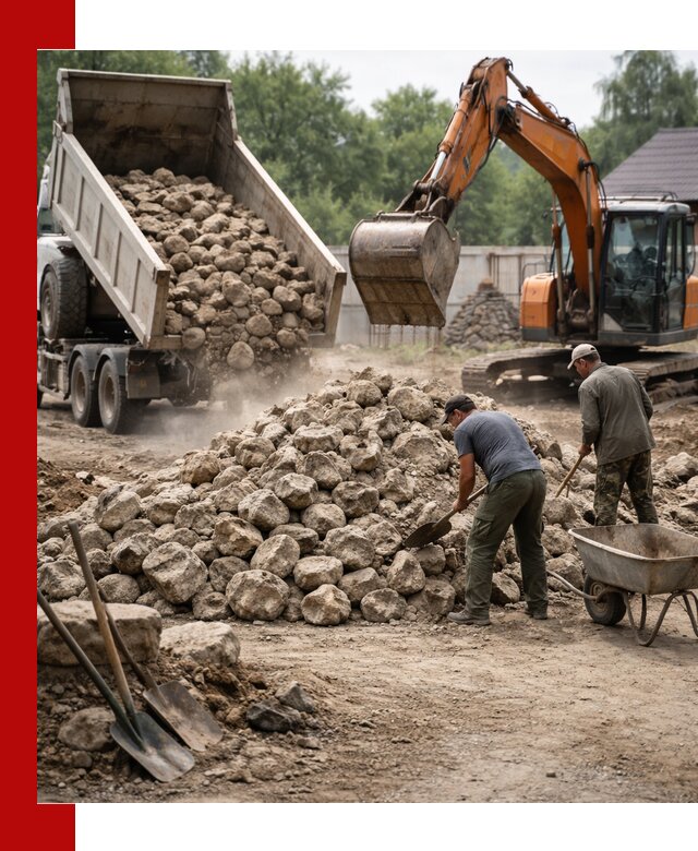 Доставка и разгрузка бутового камня в Можге