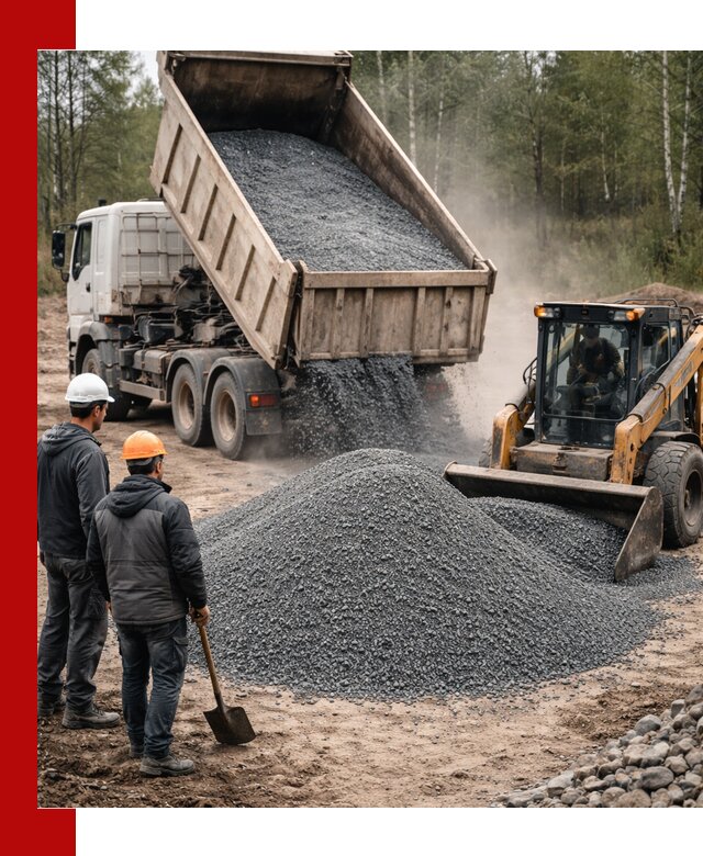 Гранитный отсев 0-5 с доставкой и разгрузкой в Можге