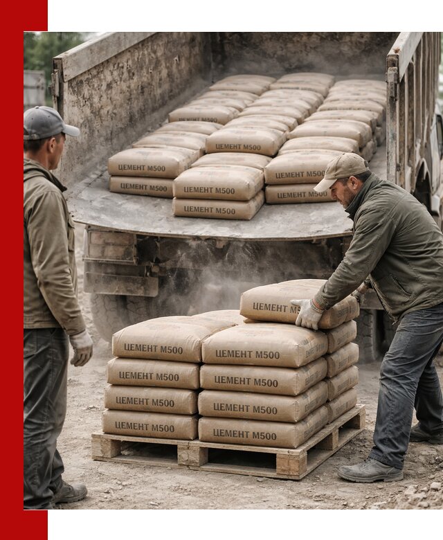 Цемент М500 с доставкой самосвалом в Можге