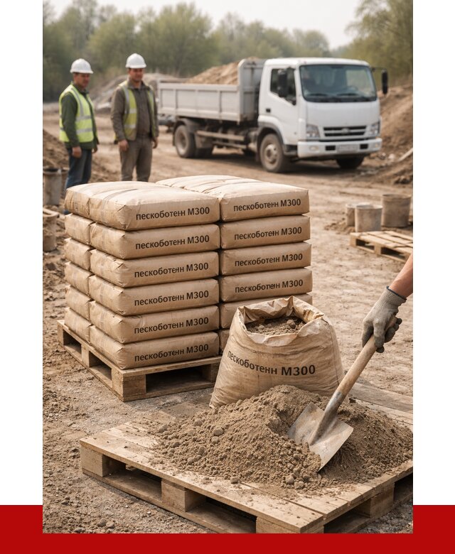 Пескобетон М300 в Можге с доставкой от 4710 р. за куб | ПРОНЕРУДМжг