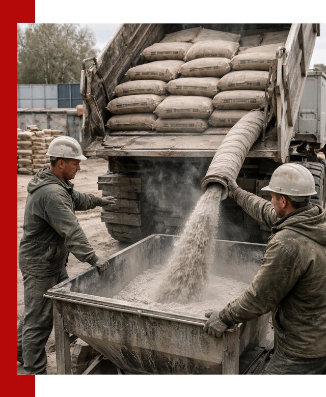 Доставка цемента М400 в Можге оптом и в розницу