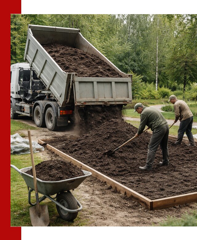 Доставка грунта для озеленения и благоустройства в Можге