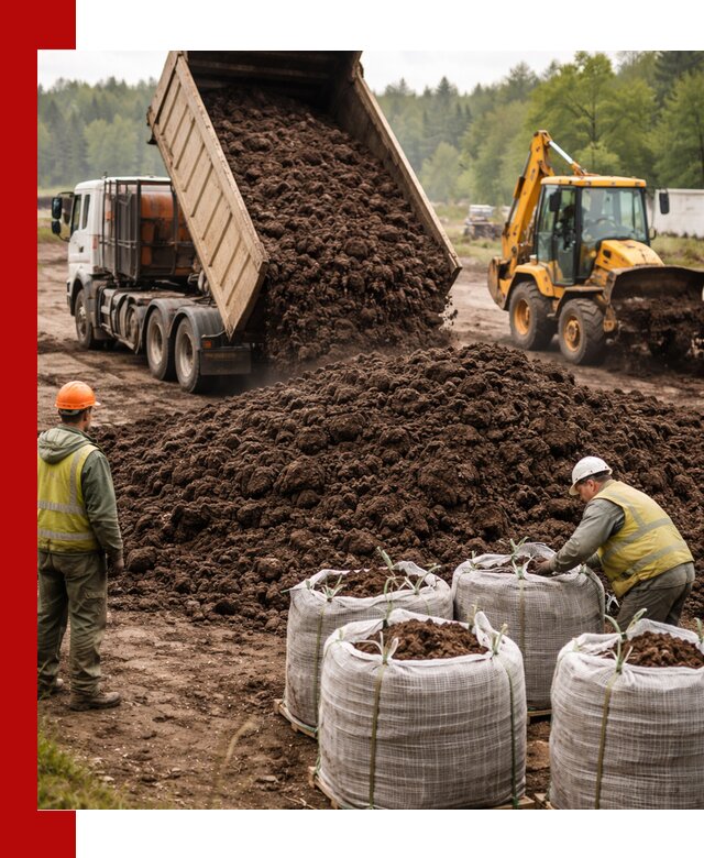 Доставка нейтрального торфа в Можге оптом и в розницу