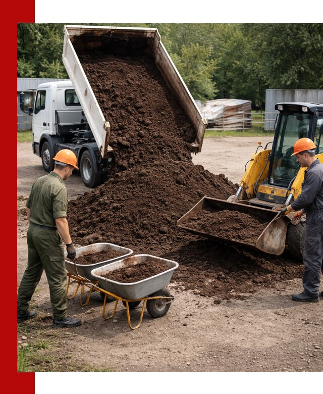 Доставка торфо-земляной смеси в Можге для огорода и ландшафта