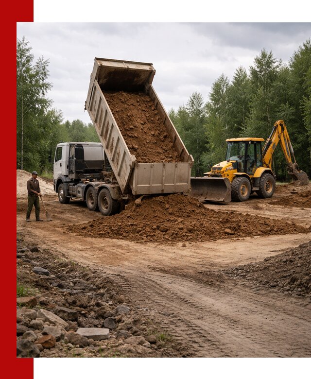 Доставка суглинка самосвалами в Можге подсыпка и планировка