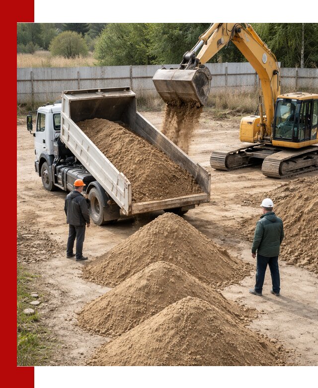 Доставка супеси вагонными и автопартиями в Можге