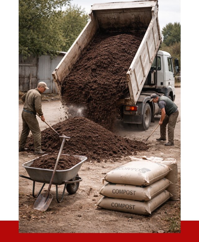 Купить компост в Можге от 4254 р. за куб с доставкой | ПРОНЕРУДМжг