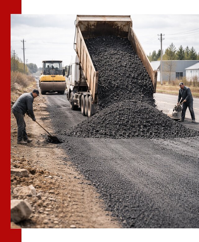 Асфальтовая крошка для дорог в Можге — поставка и доставка