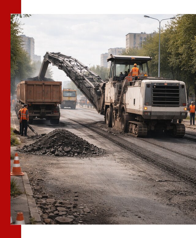 Фрезерованный асфальт в Можге — удаление и вывоз старого покрытия