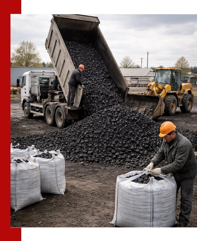 Доставка каменного угля в Можге оптом и в розницу