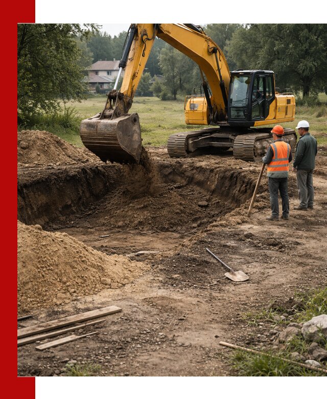 Рытье котлована под фундамент в Можге (быстро и недорого)