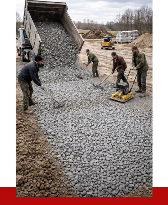 Устройство щебеночной подушки в Можге от 4558 р. ПРОНЕРУДМжг